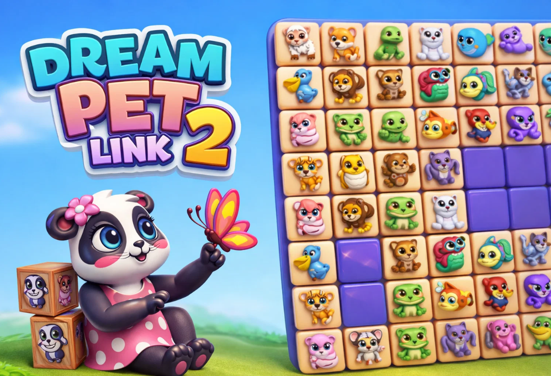 Dream Pet Link 2 – Mahjong Game on YupGames
